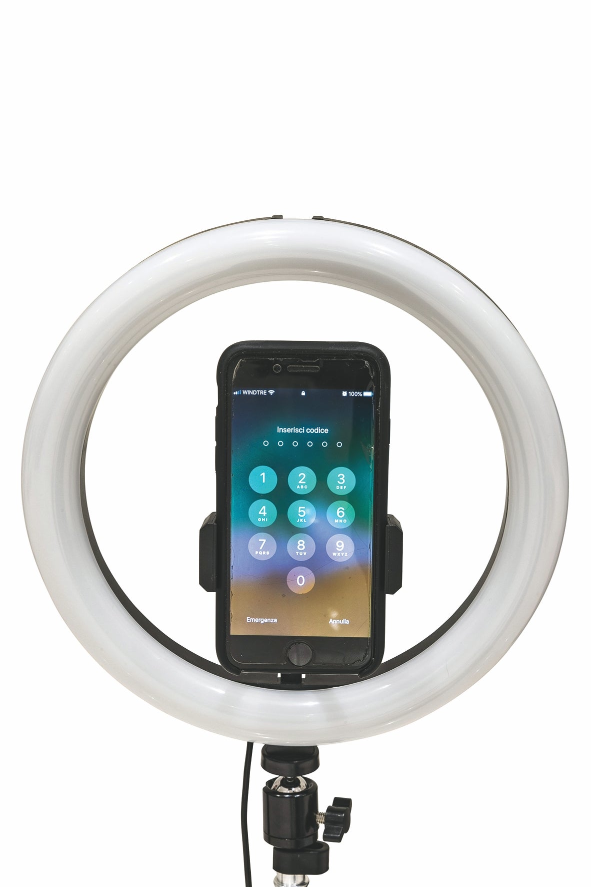 Ring Light Lampada per selfie 128 led  supporto per smartphone 