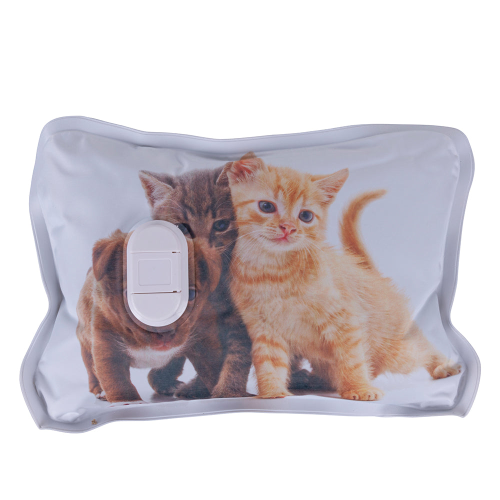 Borsa acqua calda elettrica scaldino 360 W con decoro animali cani e gatti