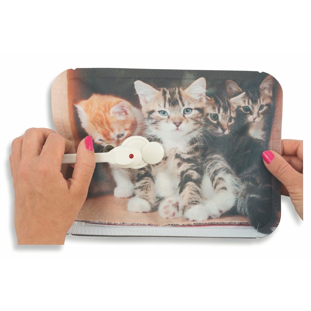 Borsa acqua calda elettrica scaldino 360 W con decoro animali cani e gatti