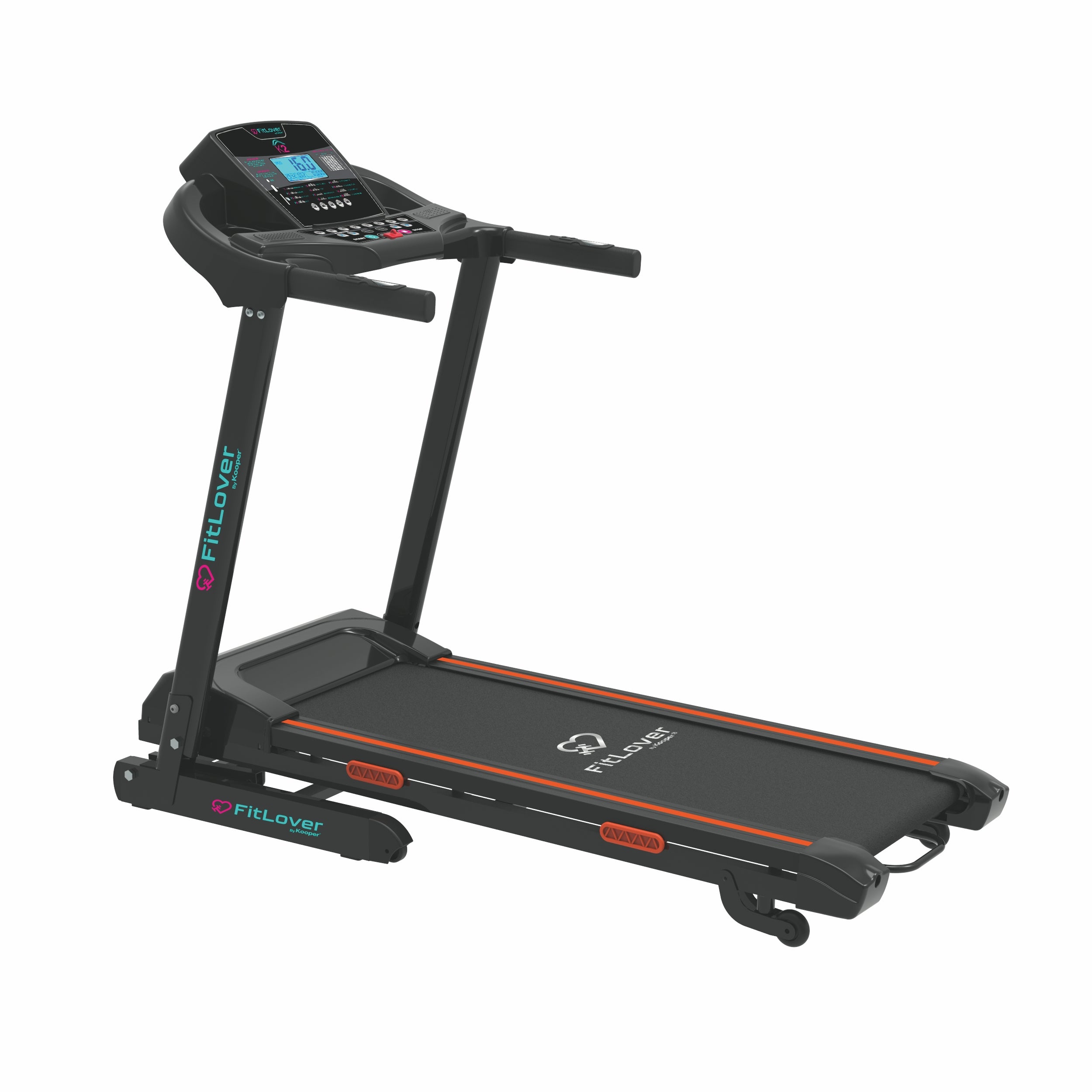 Tapis Roulant elettrico con display digitale, slot Mp3, USB e scheda SD, 12 programmi, K2 FitLover