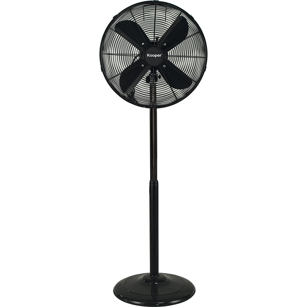 Ventilatore a piantana nero 3 velocita pale in alluminio altezza regolabile