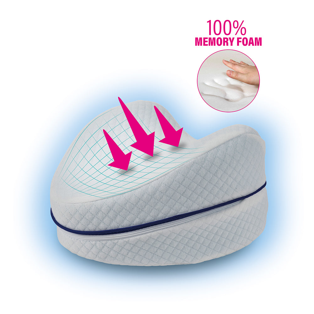 Cuscino morbido per gambe in memory foam rivestito in micro fibra Sleepy