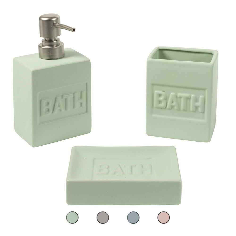 Set bagno 3 pezzi in ceramica