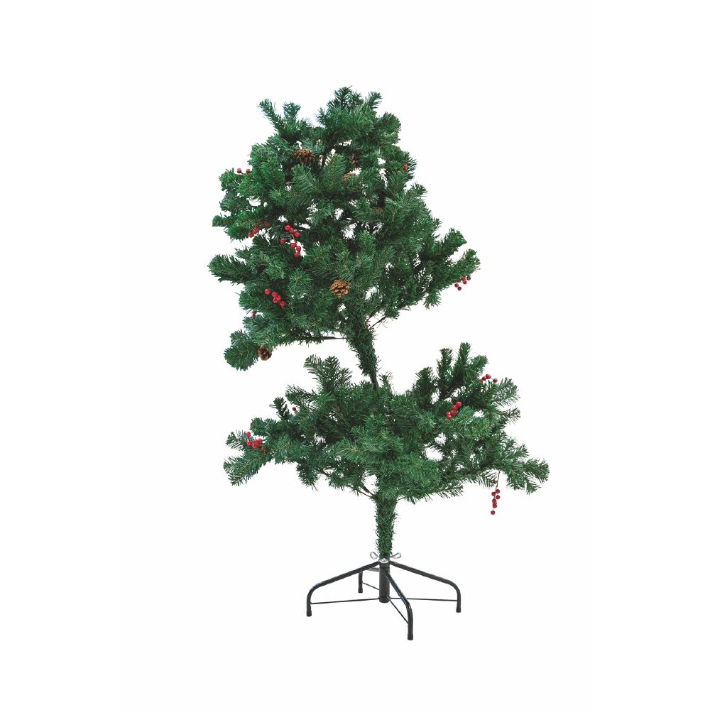 Sestriere Albero con pigne e bacche 360 rami h.150cm