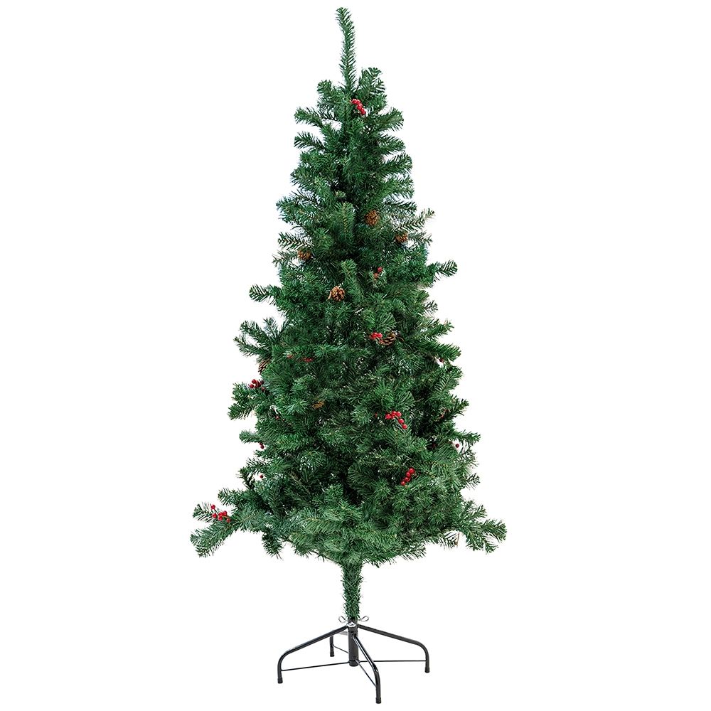 Sestriere Albero con pigne e bacche 360 rami h.150cm