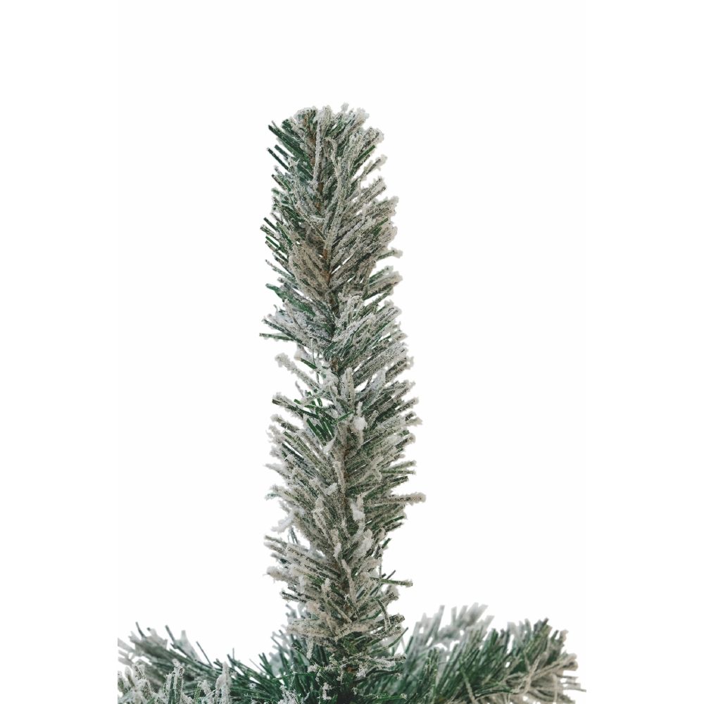 Albero di Natale innevato con pigne e bacche 350 rami h. 150 cm, Sestriere