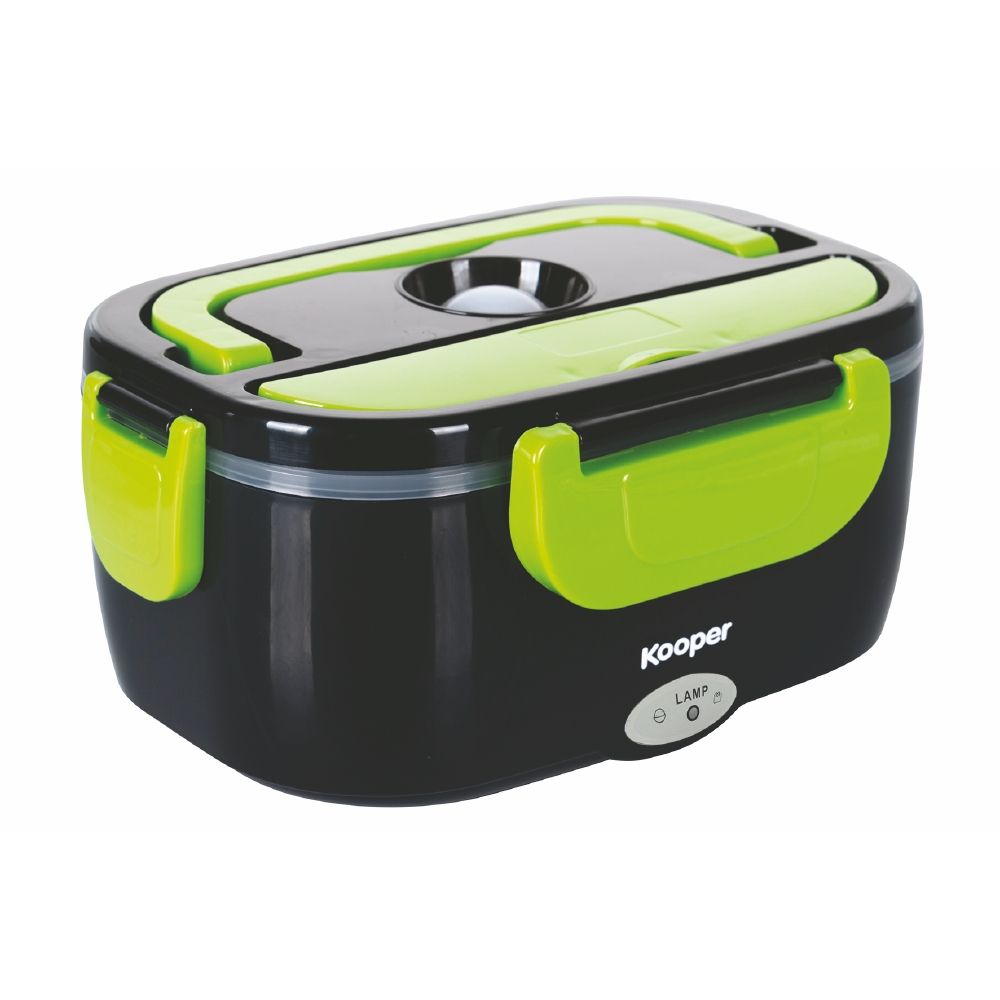 Scaldavivande elettrico, doppio scomparto, vano riponi posate 40 W, Lunch Box