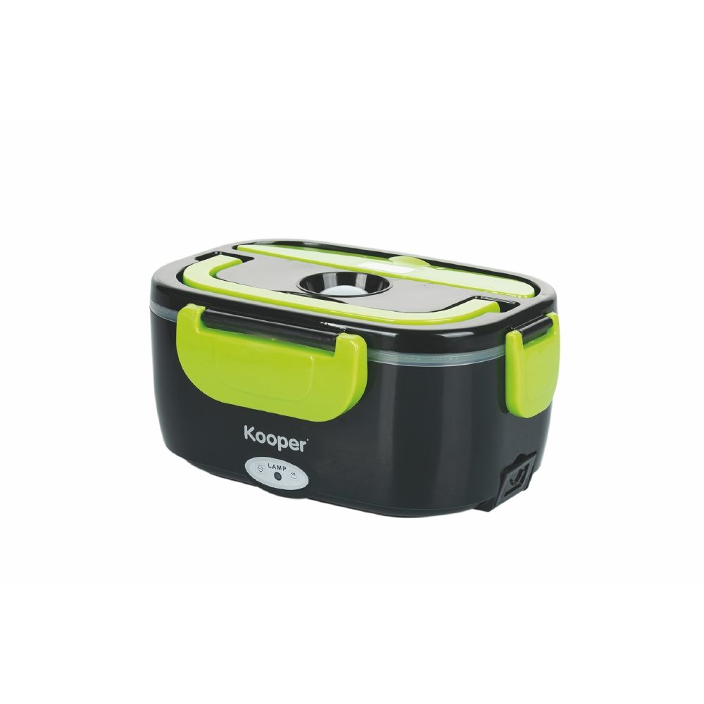 Scaldavivande elettrico, doppio scomparto, vano riponi posate 40 W, Lunch Box