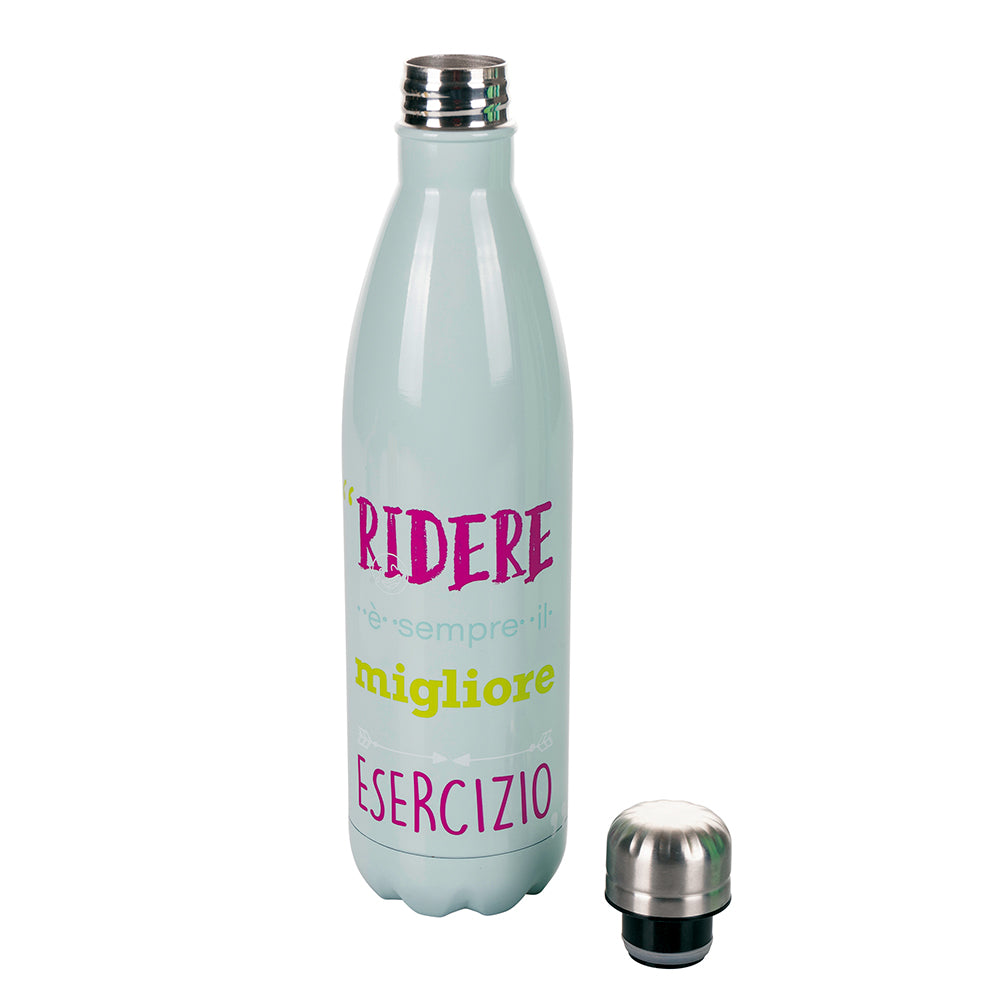 Bottiglia termica 500 ml in acciaio inox antiurto con tappo ermetico