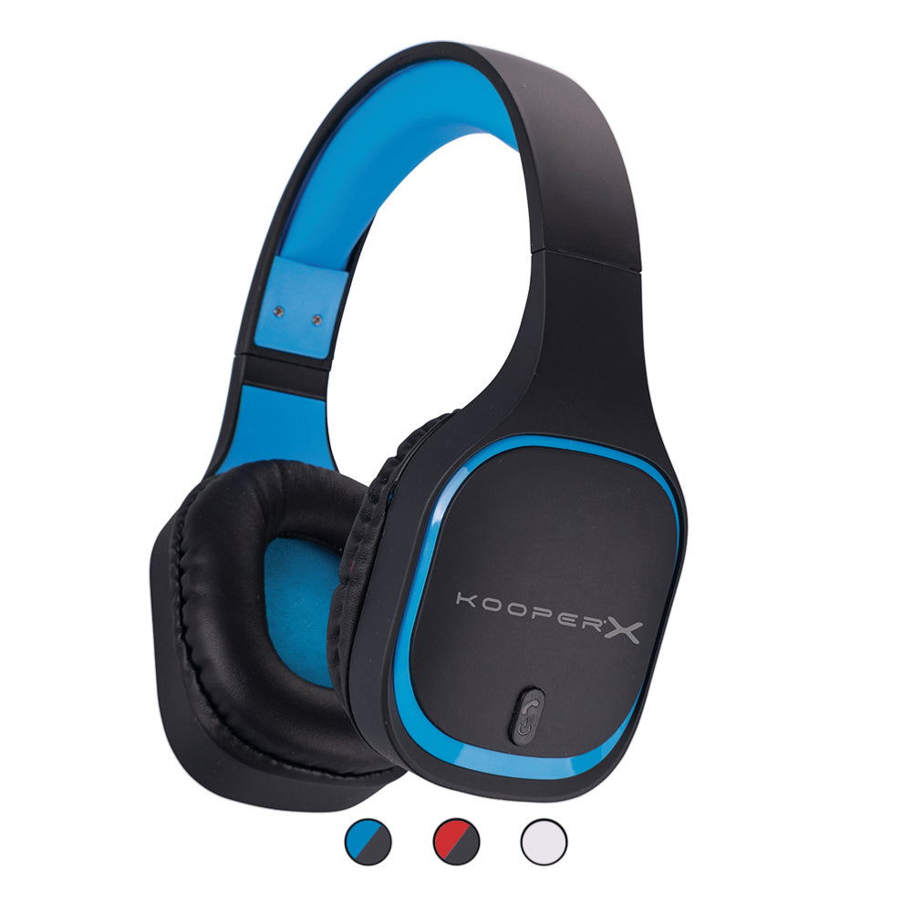 Cuffie da gaming on-ear wireless senza fili leggere e regolabili con imbottitura morbida per orecchie ed isolamento dei suoni esterni KooperX