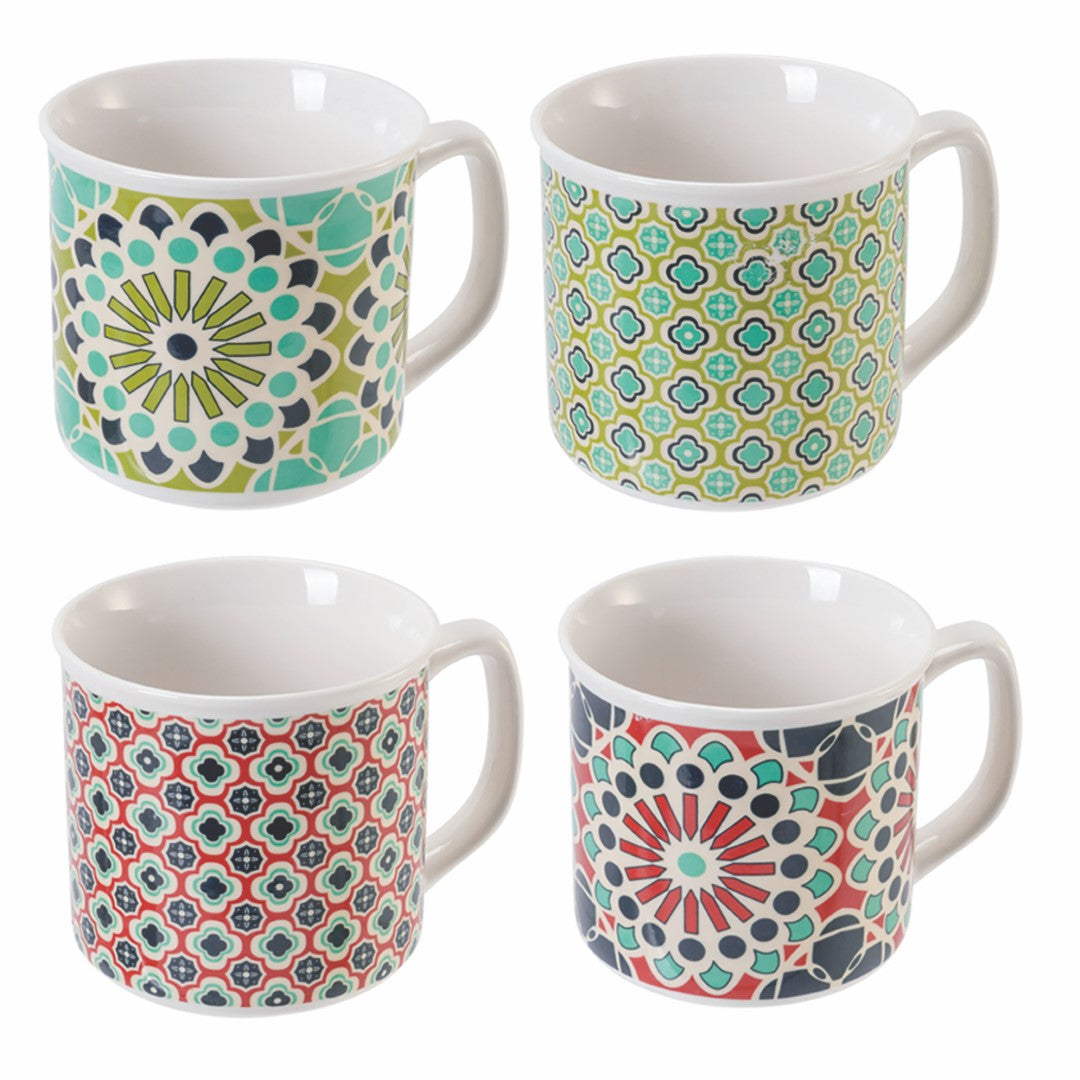 Set 4 Mug tazza in porcellana 380 ml Agadir