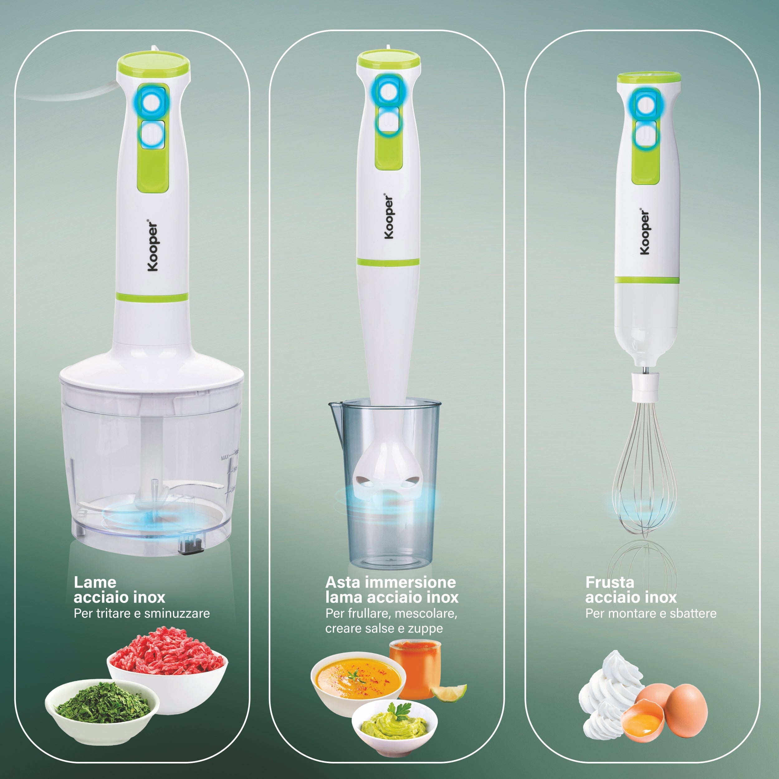 My Chef Robot da cucina 3 in 1  frullatore a immersione  mini tr