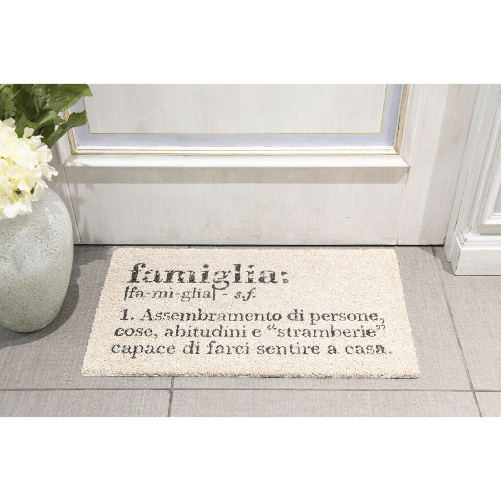 Zerbino 70x40 cm da ingresso casa in cocco e PVC con fondo antiscivolo Victionary