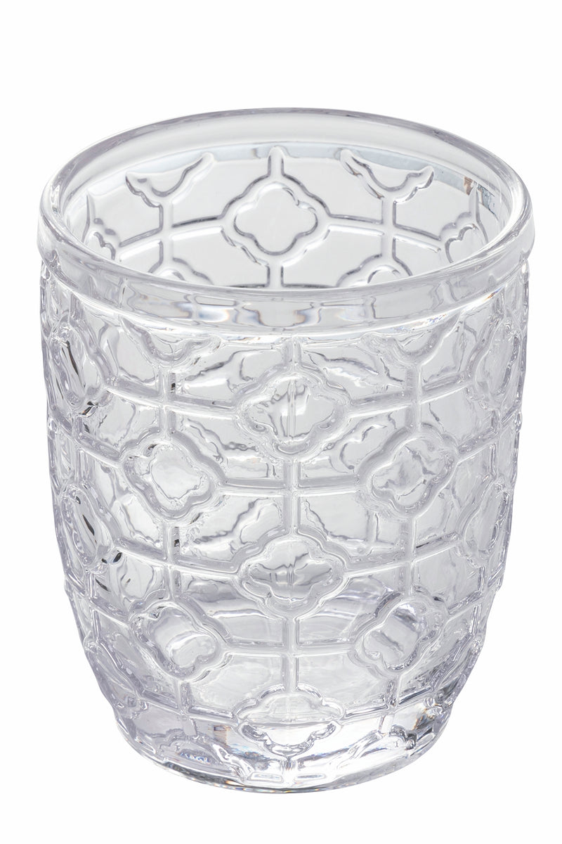 Bicchieri in vetro trasparente set 6 bicchieri acqua e bibita Geometrie 300 ml