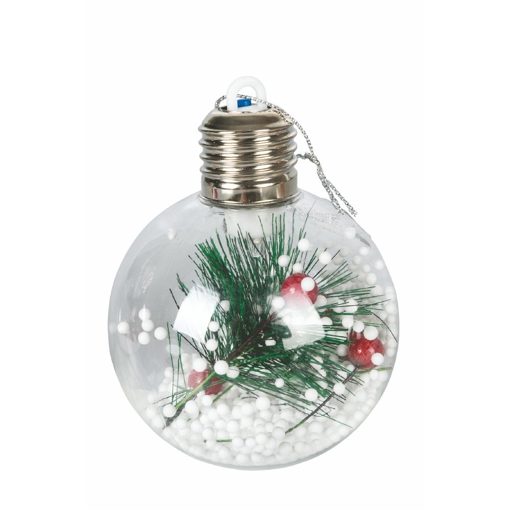 Palla led diametro  8 cm Xmas