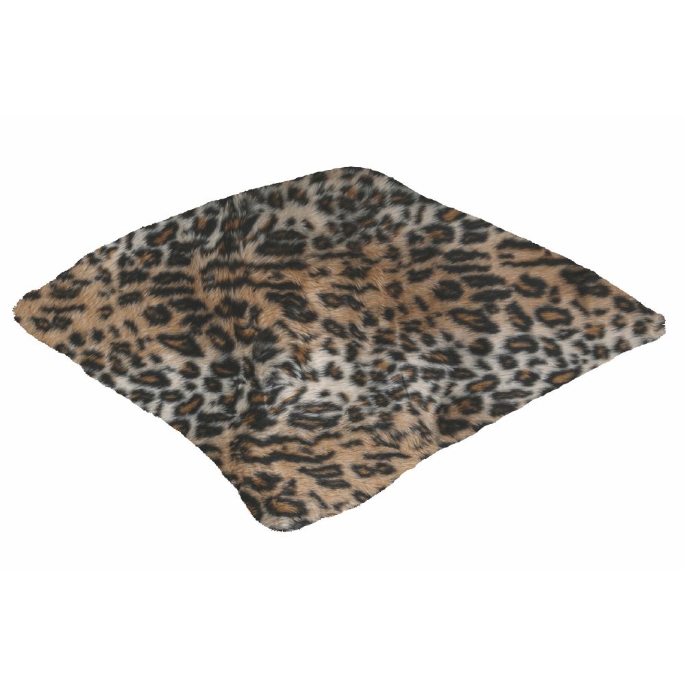 Cuscino arredo 45x45 cm effetto pelliccia, sfoderabile e lavabile, Animalier