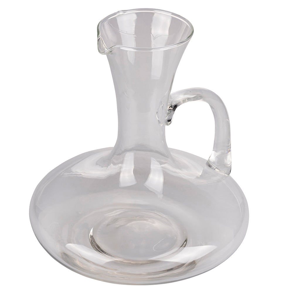 Decanter areatore per vino in vetro borosilicato 1,8 litri con manico Rubino