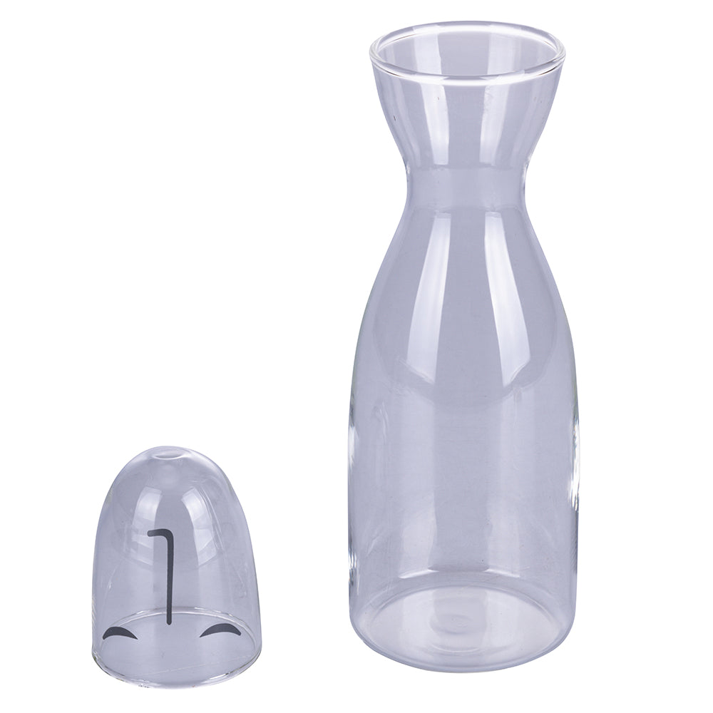 Caraffa con bicchiere in vetro borosilicato, Vis à Vis