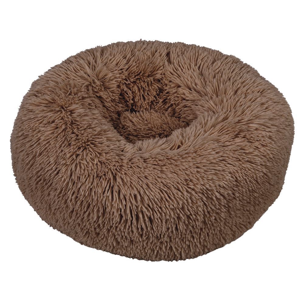 Cuccia shaggy tonda 40 cm imbottita fondo antiscivolo, Duppidù