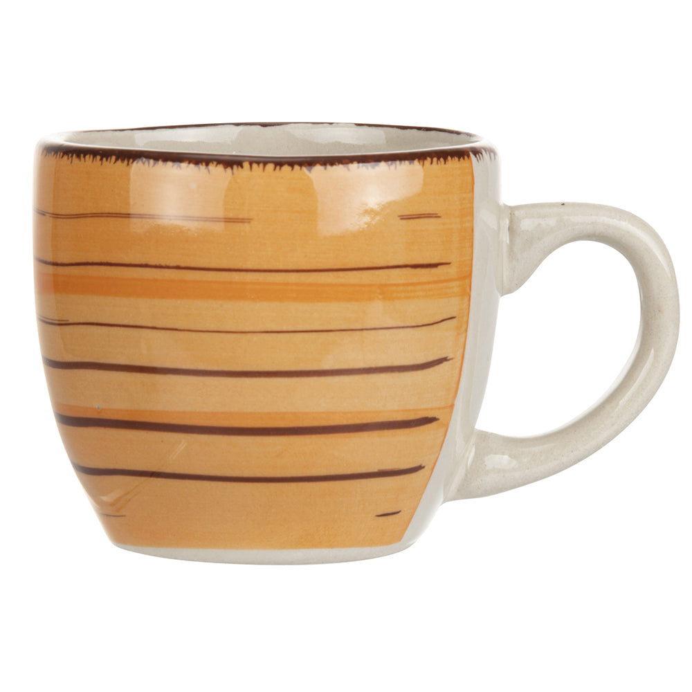 Tazzina caffè 90 ml in stoneware arancio, Lipari