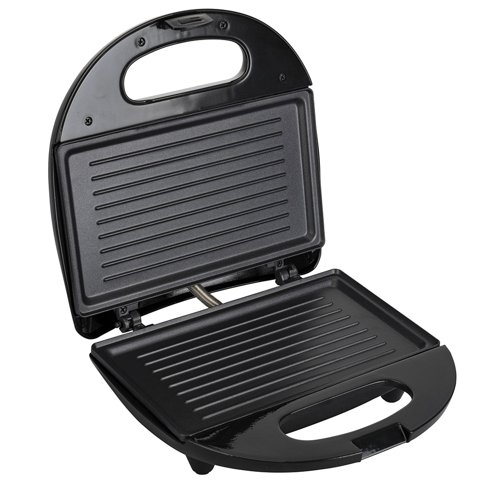 Tostiera doppia piastra grill antiaderente, nero lucido 750 W, Tasty