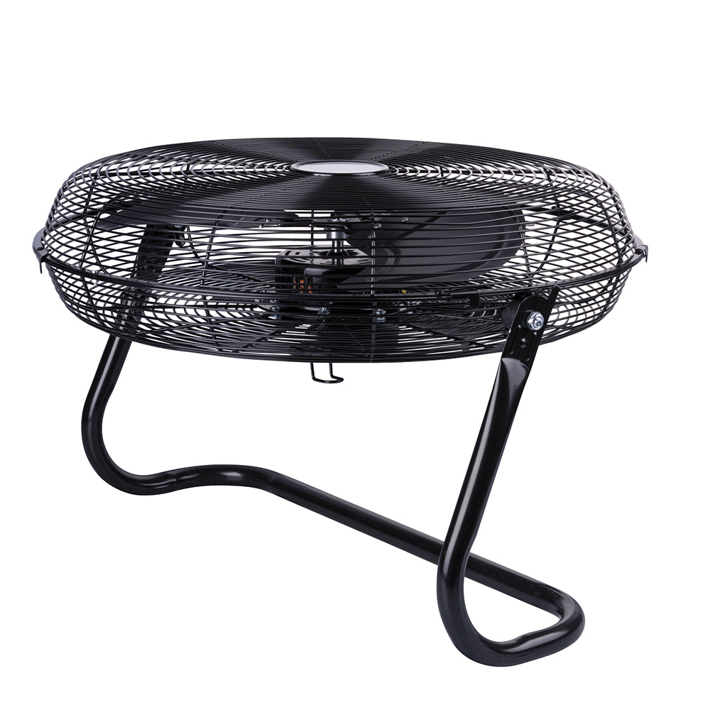 Ventilatore da tavolo nero a 3 velocità 65 watt in alluminio nero CromoFresh