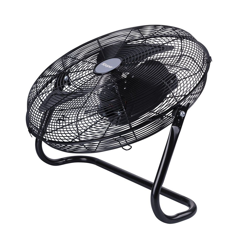 Ventilatore da tavolo nero a 3 velocità 65 watt in alluminio nero CromoFresh