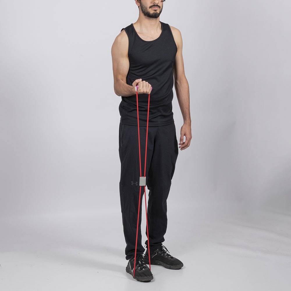 Elastico fitness multifunzione con maniglie antiscivolo