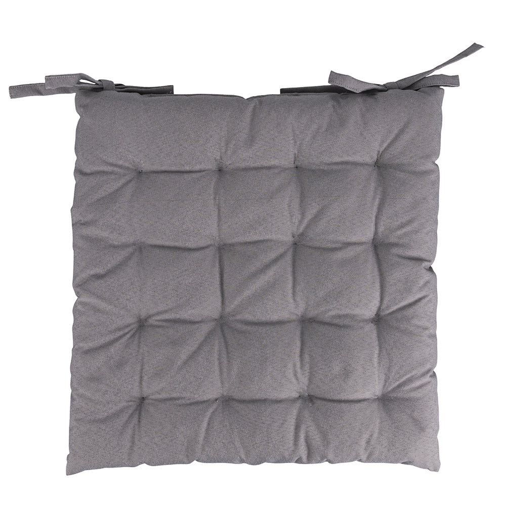 Cuscino sedia outdoor idrorepellente grigio chiaro 40x40 cm, 100% cotone Estè