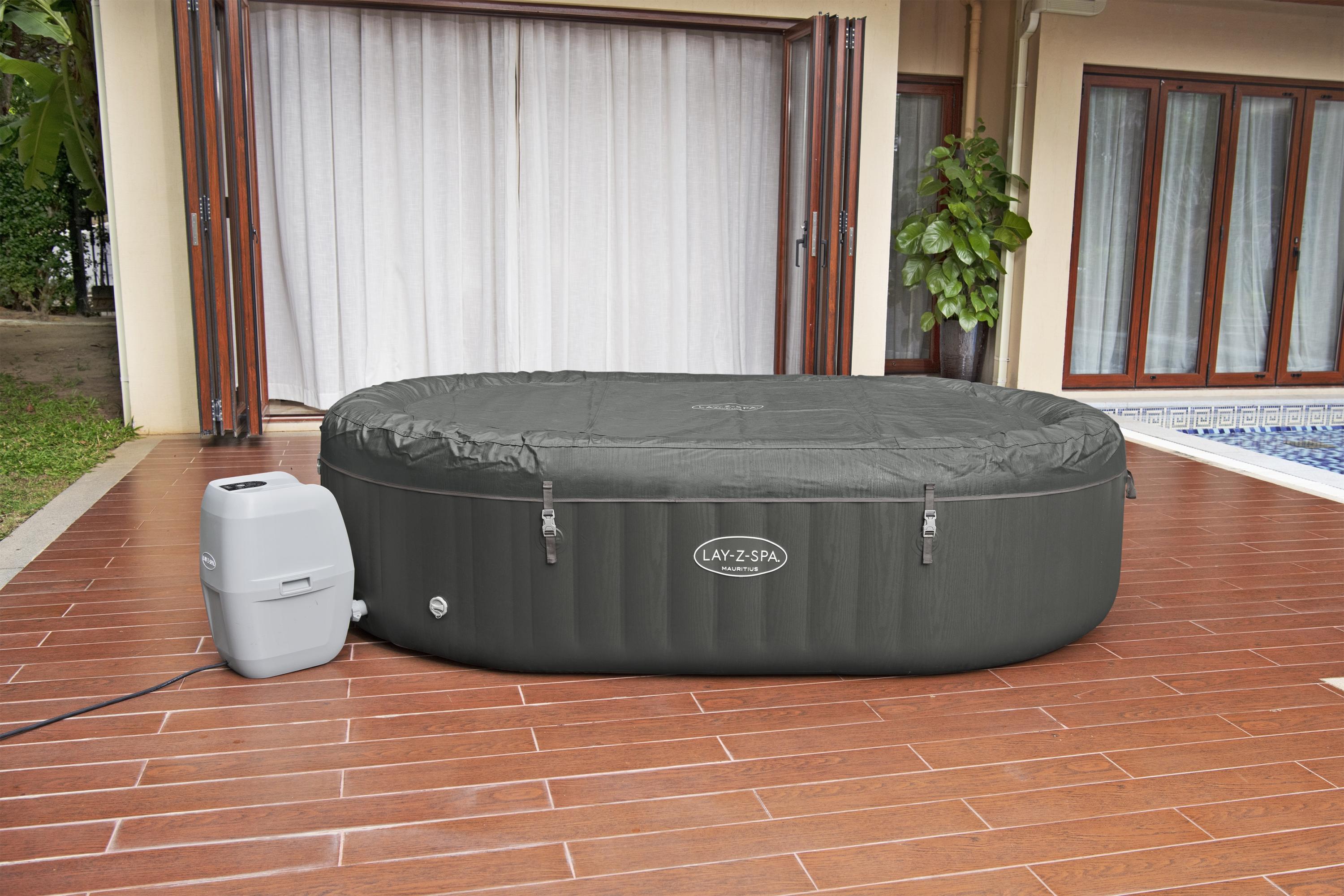 Idromassaggio gonfiabile ovale Lay-Z-Spa Mauritius AirJet 5-7 persone Bestway 60067