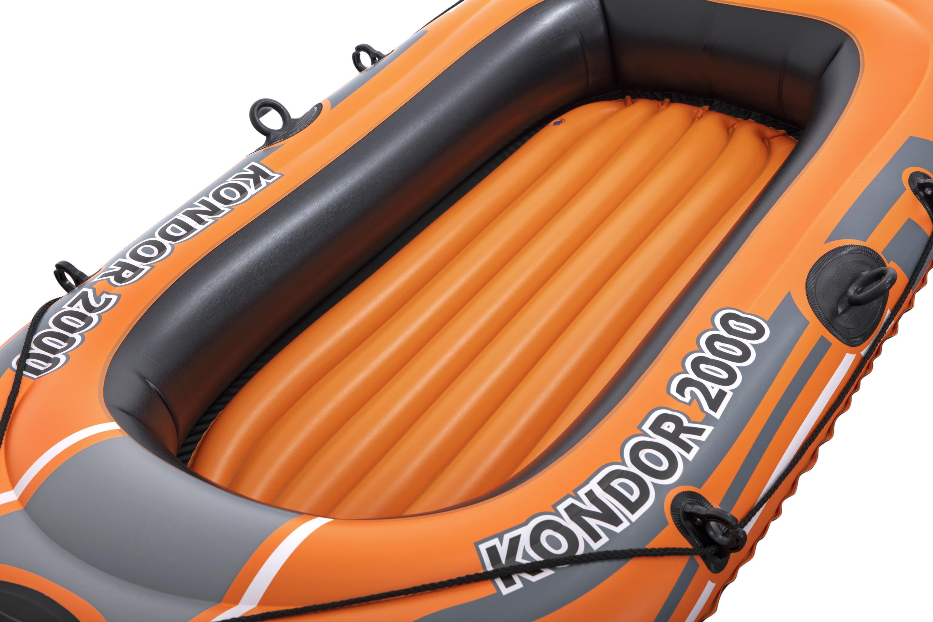 Canotto gommone gonfiabile Kondor 2000 con remi e pompa BestWay 61062