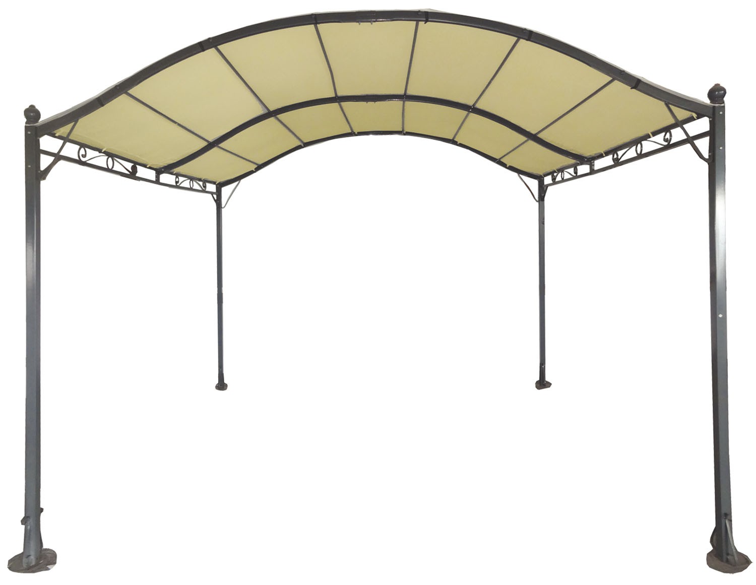 Gazebo copertura in acciaio 3x4 mt pergola maxi