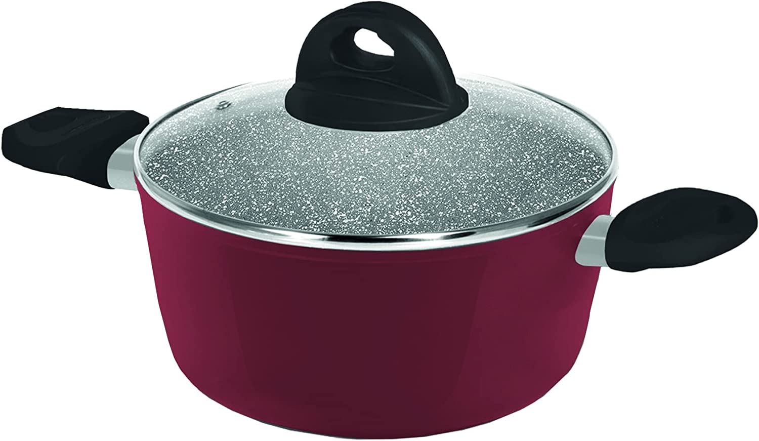 Set batteria da cucina pentole padelle e coperchi in alluminio antiaderente 8 Pz FREEDOM AETERNUM