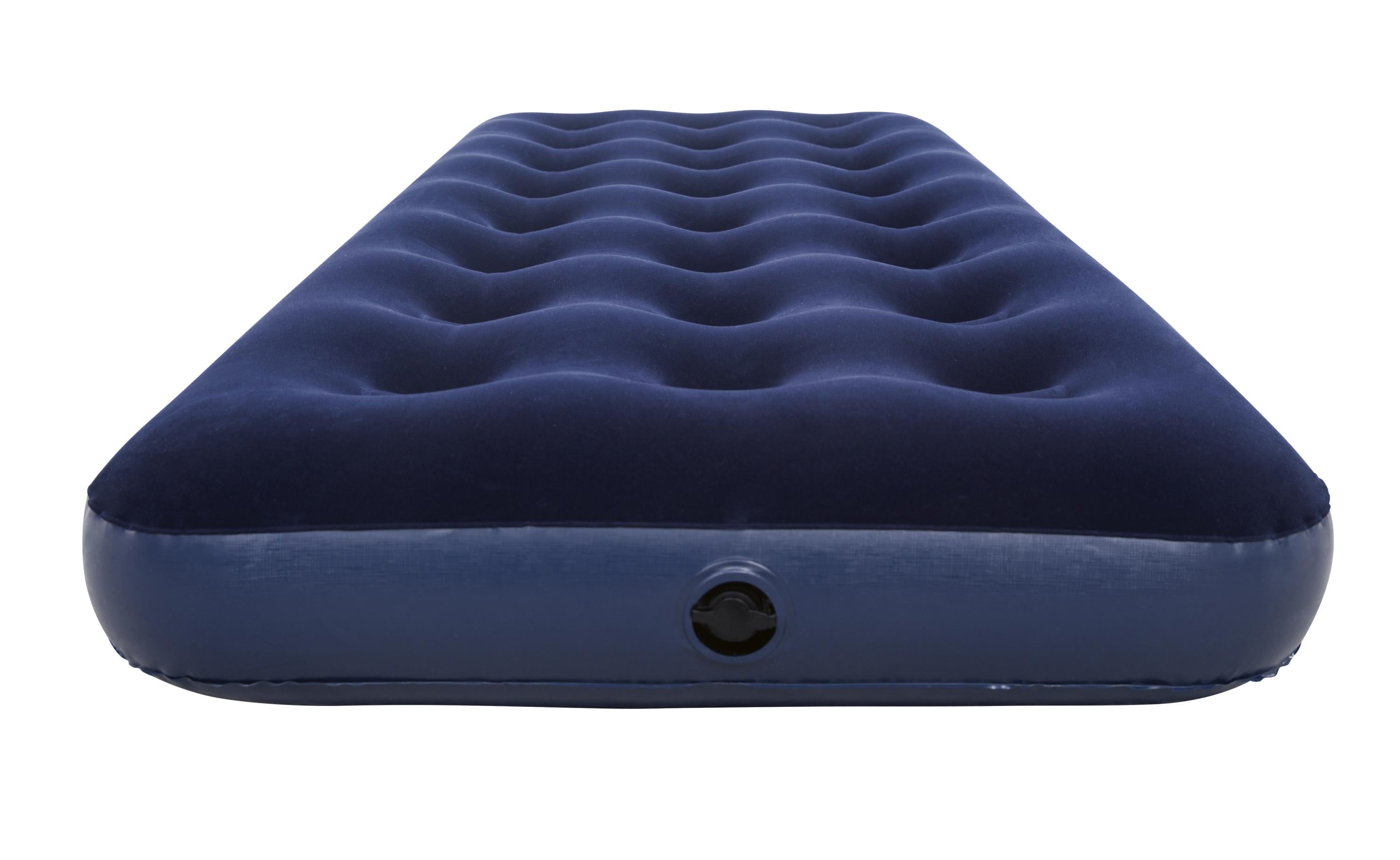 Materasso Gonfiabile Airbed Singolo Velluto Blu Floccato Pavillo Bestway 67000