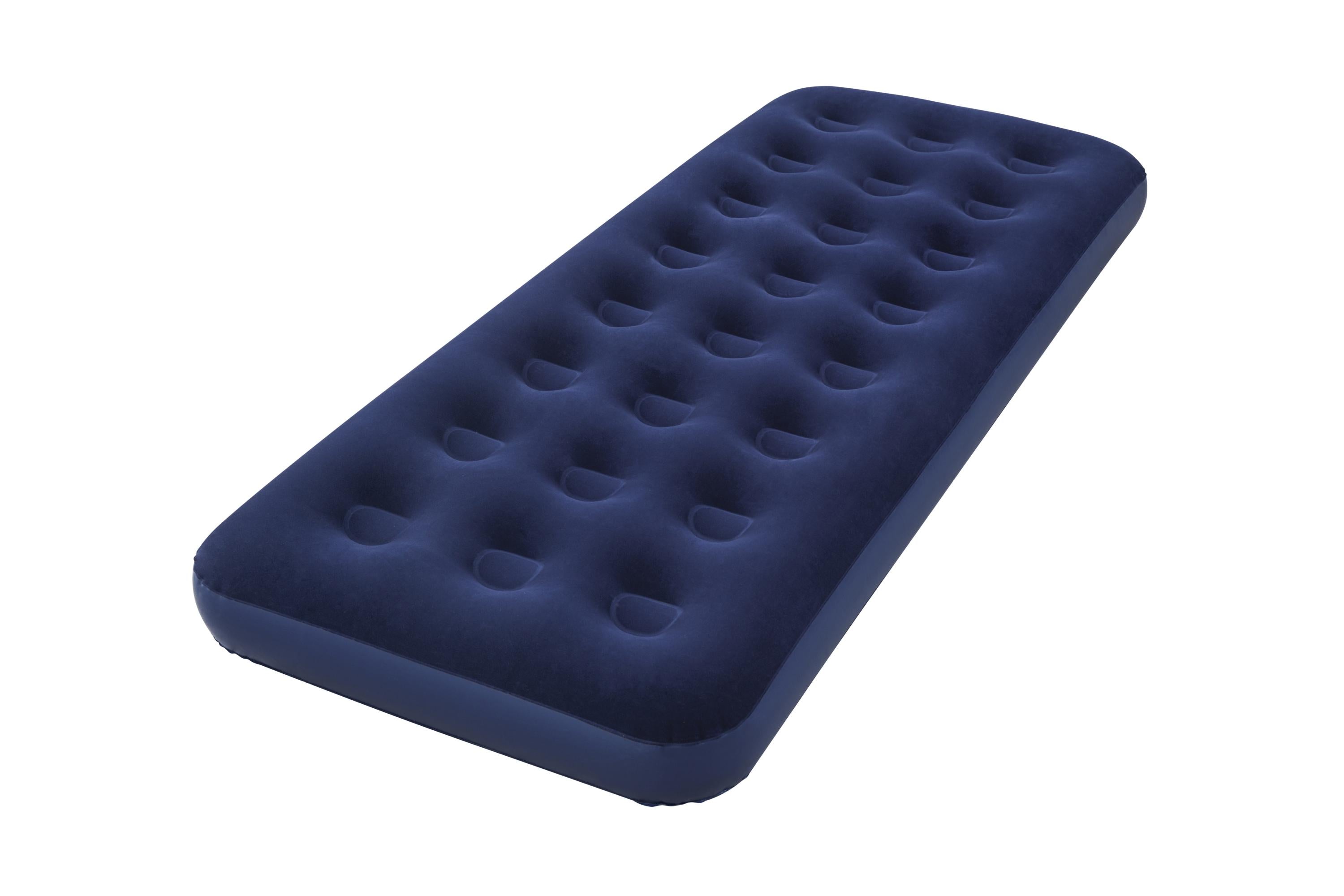 Materasso Gonfiabile Airbed Singolo Velluto Blu Floccato Pavillo Bestway 67000