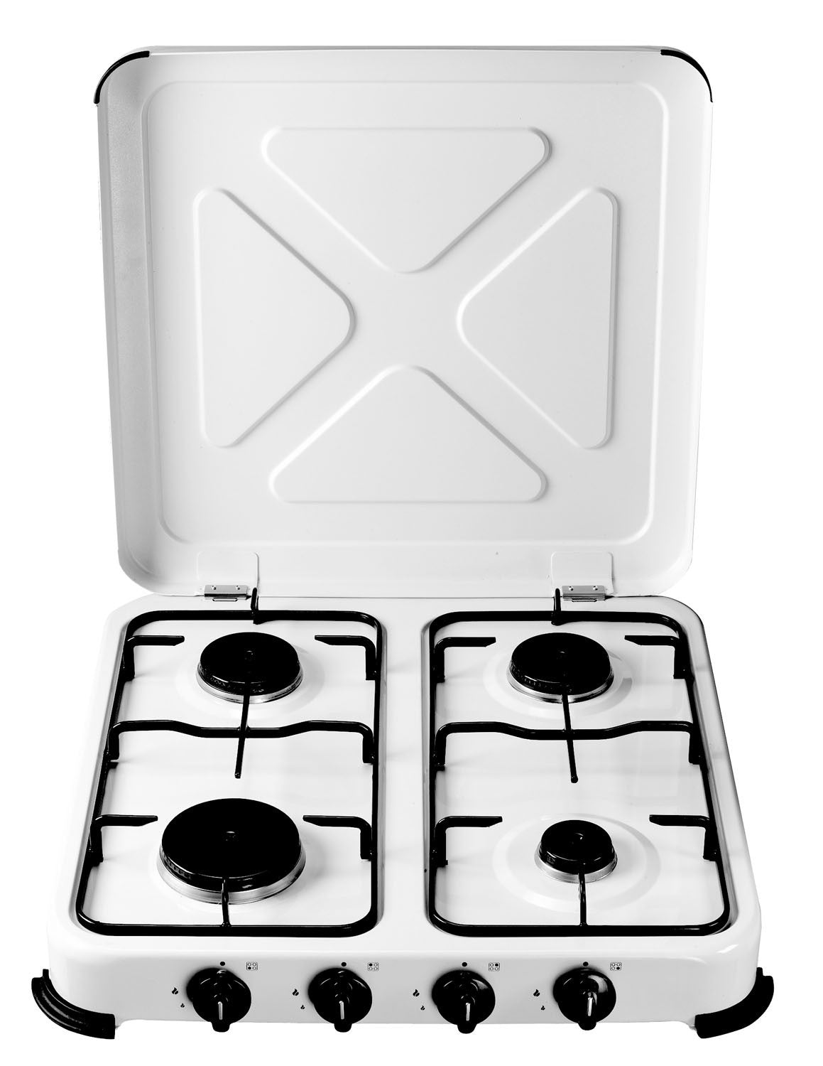 Fornello BB gas cucina 4 fuochi struttura in acciaio da campeggio Niklas