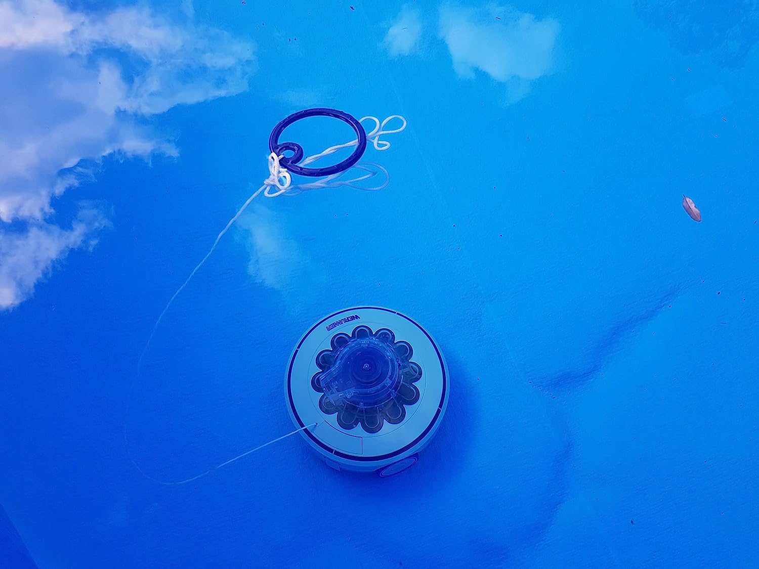 Robot a batteria per pulizia piscine fuori terra con fondo piatto 26,6 Watt Wet Runner GRE RBR60