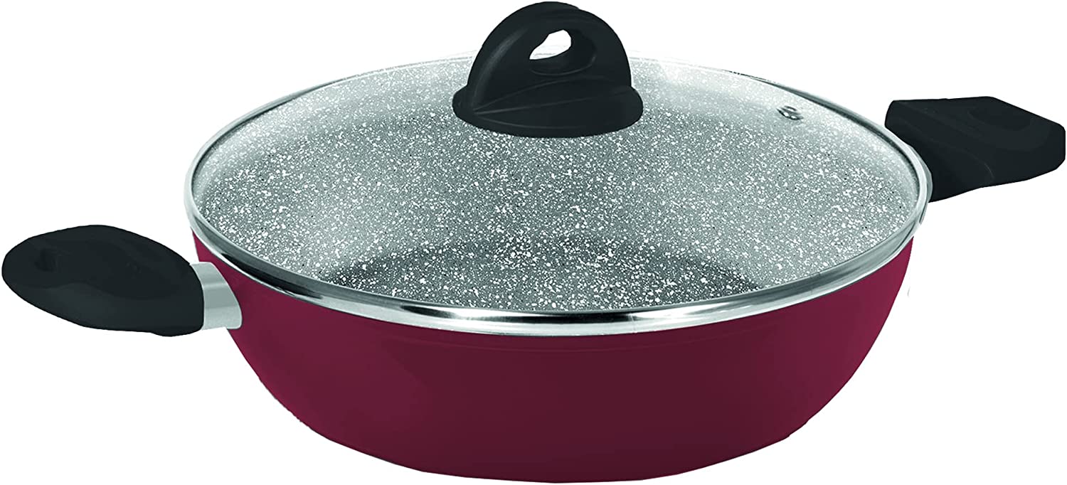 Set batteria da cucina pentole padelle e coperchi in alluminio antiaderente 8 Pz FREEDOM AETERNUM