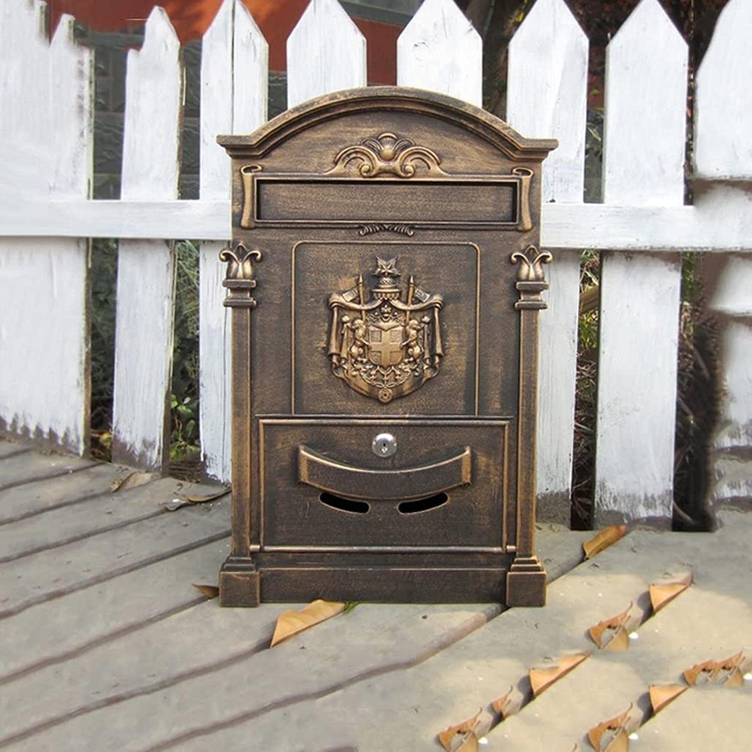 Cassetta postale in ottone elegante ALUBOX  Residence ottone