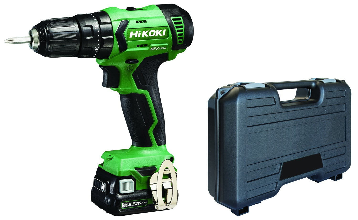 Trapano HIKOKI con 2 batterie 12V DV2DA