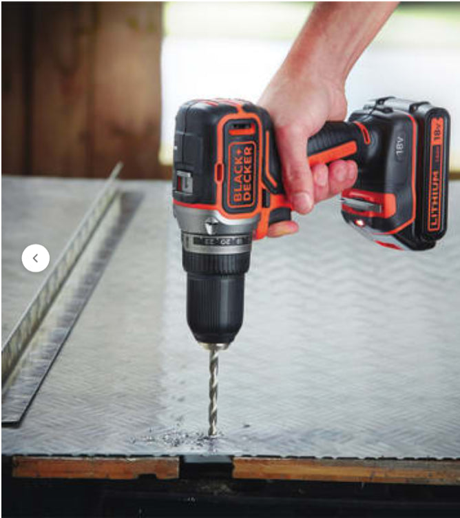 Trapano Avvitatore Brushless 18V in valigetta BLACK+DECKER BL186K