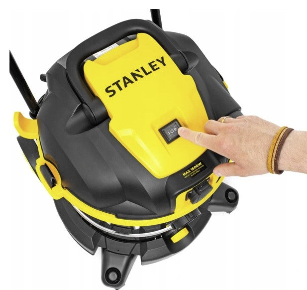 Bidone Aspira solidi e liquidi Acciaio Inox 50 lt 1600 W Stanley SXVC50XTDE