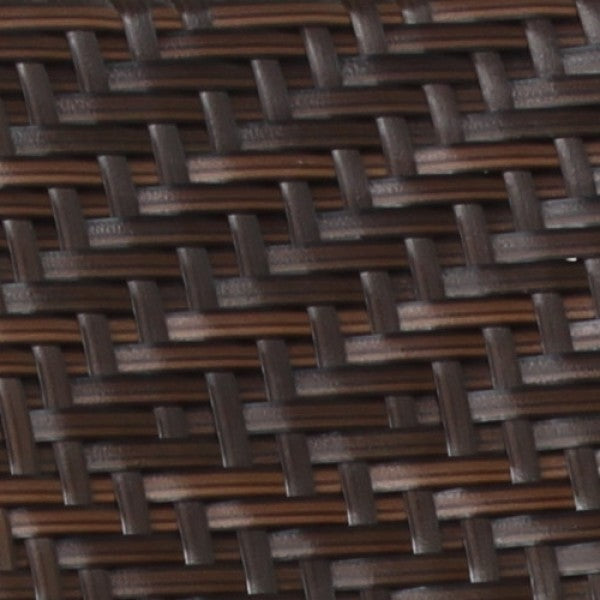 Tavolino quadrato da esterno in wicker con piano in vetro Cross