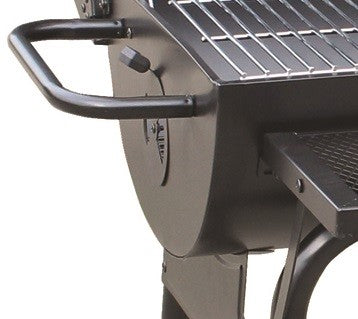 Barbecue a carbone Total Black carrellato con Coperchio e termostato El Gaucho Texas