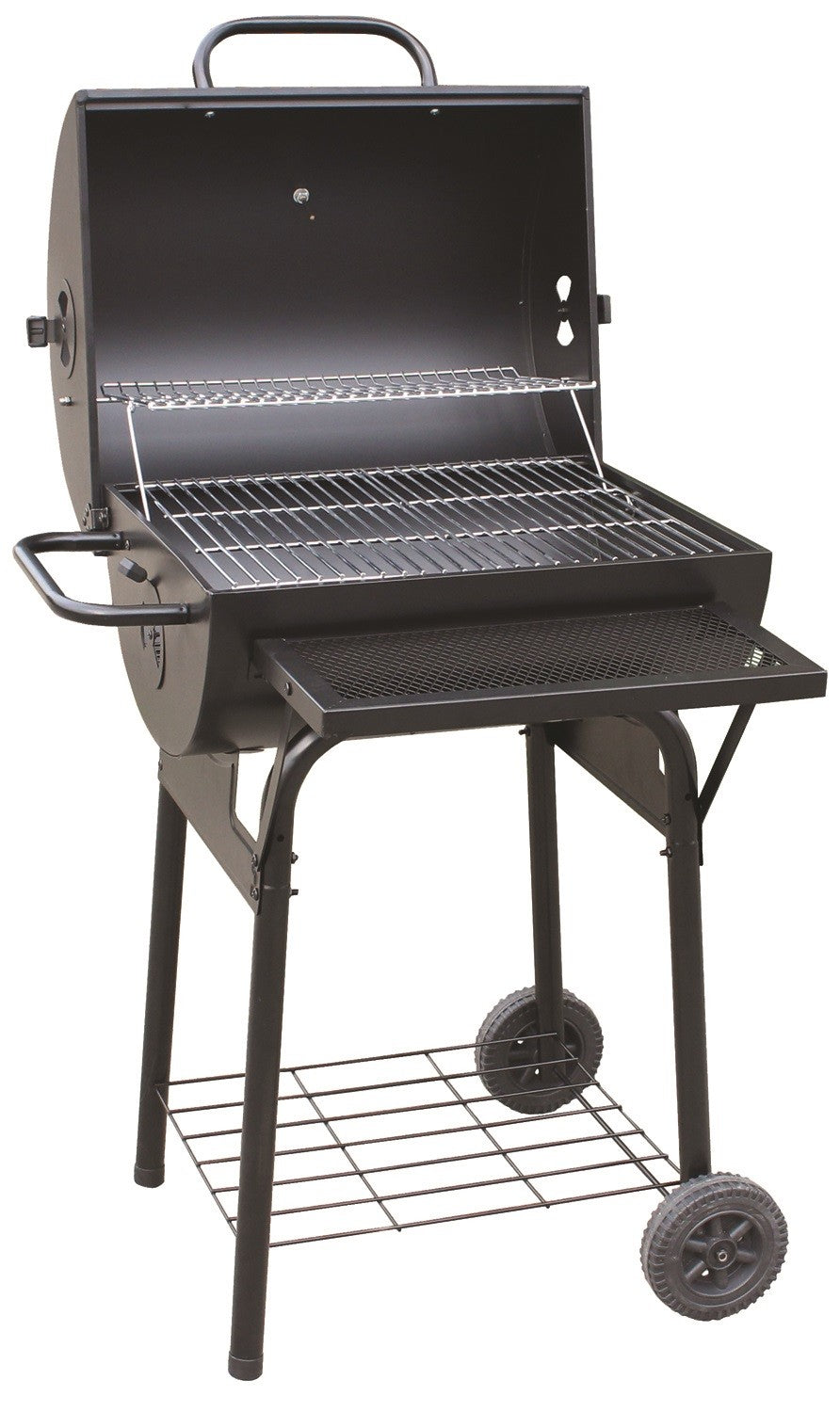 Barbecue a carbone Total Black carrellato con Coperchio e termostato El Gaucho Texas