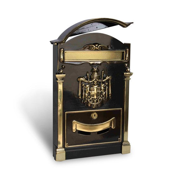 Cassetta postale in ottone elegante ALUBOX  Residence ottone