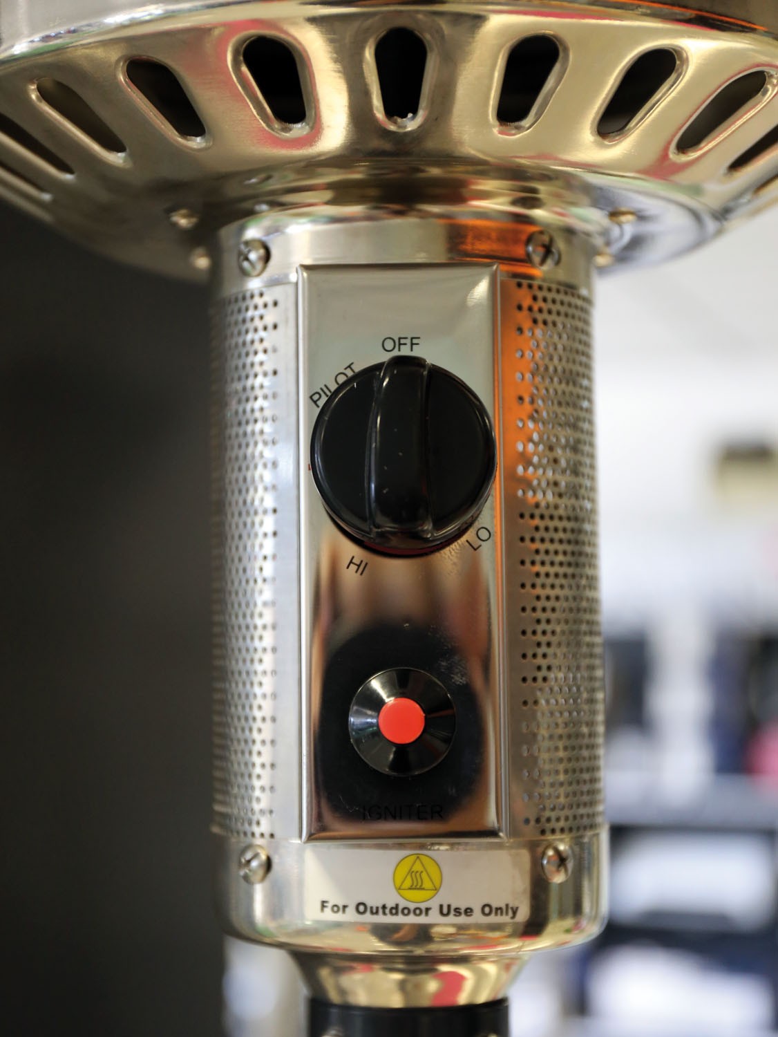 Stufa a gas termopatio da esterno modello a fungo Bianco Niklas