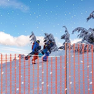Rete arancione in polietilene per delimitazione aree e cantieri rotolo 50 metri Brixo Signal