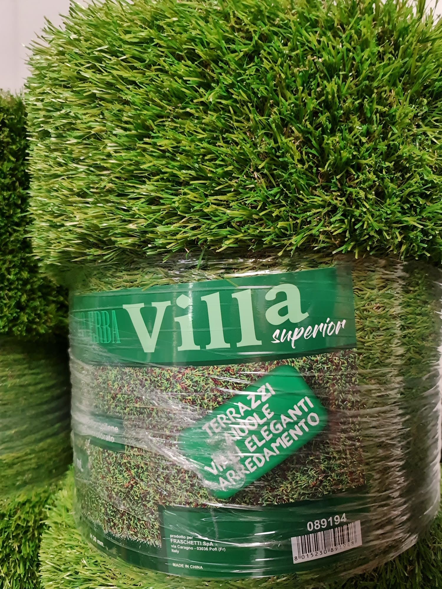 Tappeto erba verde sintetica 30mm prato finto in rotolo Villa Superior