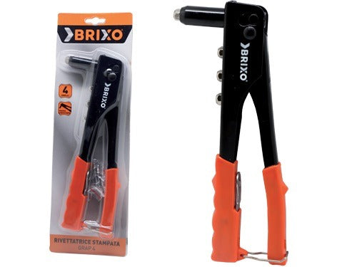 Rivettatrice in acciaio stampato con 4 ugelli Brixo Grap 4